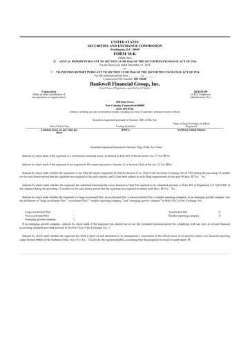 Thumbnail Bankwell Financial Group 10-K Annual Report 2024