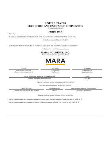 Thumbnail MARA Holdings
 10-K Annual Report 2024