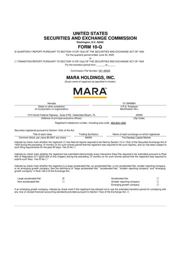 Thumbnail MARA Holdings
 10-Q Quarterly Report FY2025 