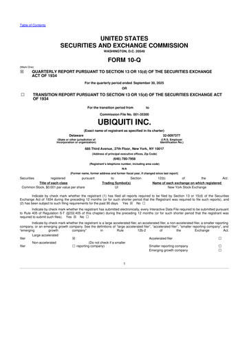 Thumbnail Ubiquiti 10-Q Quarterly Report FY2026 