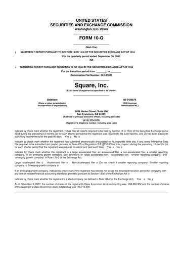 Thumbnail Block 10-Q Quarterly Report FY2017 