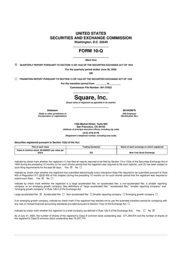 Thumbnail Block 10-Q Quarterly Report FY2020 