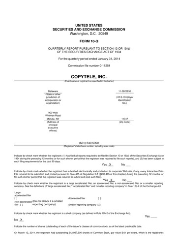 Vorschaubild Anixa Biosciences 10-Q Quartalsbericht 2014 