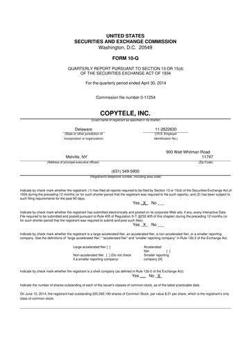 Vorschaubild Anixa Biosciences 10-Q Quartalsbericht 2014 