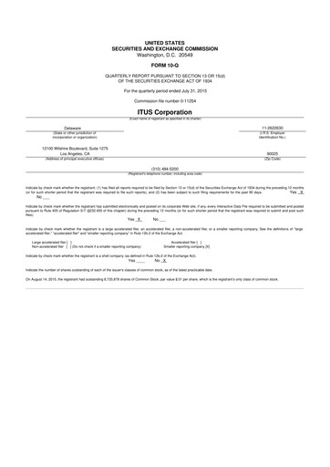 Vorschaubild Anixa Biosciences 10-Q Quartalsbericht 2015 