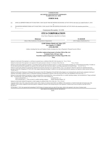 Thumbnail Anixa Biosciences 10-K Annual Report 2015