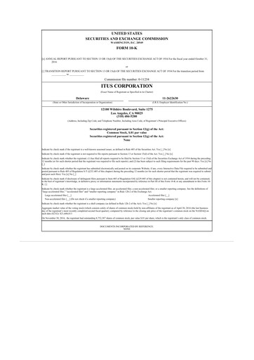 Thumbnail Anixa Biosciences 10-K Annual Report 