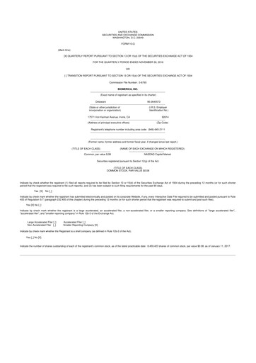 Vorschaubild Biomerica 10-Q Quartalsbericht 2017 