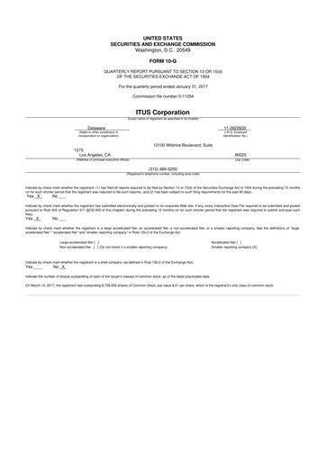 Vorschaubild Anixa Biosciences 10-Q Quartalsbericht 2017 