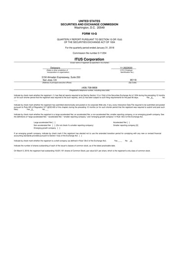 Vorschaubild Anixa Biosciences 10-Q Quartalsbericht 2018 