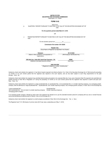 Thumbnail Vaxart 10-Q Quarterly Report FY2018 