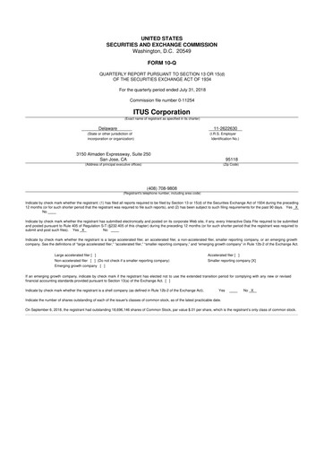 Vorschaubild Anixa Biosciences 10-Q Quartalsbericht 2018 