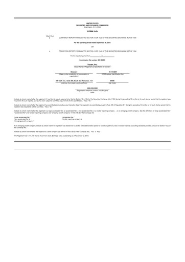Thumbnail Vaxart 10-Q Quarterly Report FY2018 