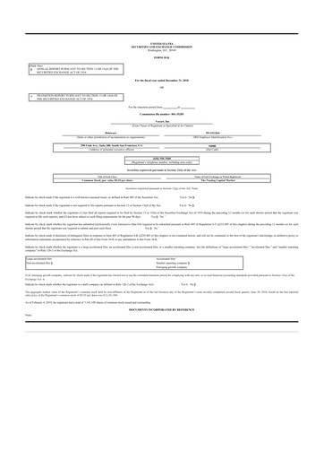 Miniature Vaxart 10-K Rapport annuel 2018