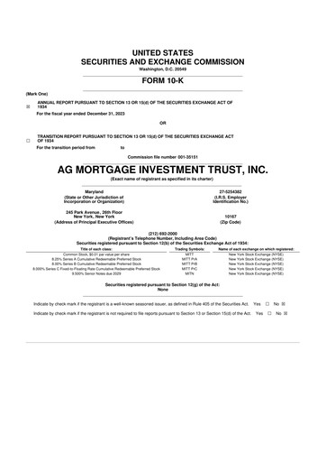 Thumbnail TPG Mortgage Investment Trust 10-K Annual Report 