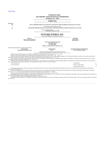 Thumbnail SunCoke Energy
 10-K Annual Report 2021