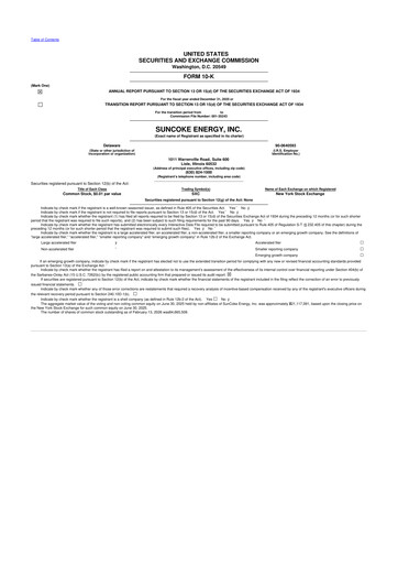 Thumbnail SunCoke Energy
 10-K Annual Report 2025