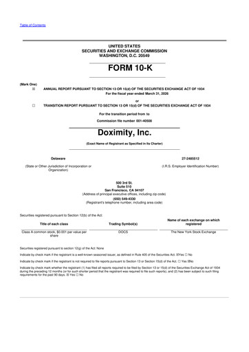 Thumbnail Doximity 10-K Annual Report 