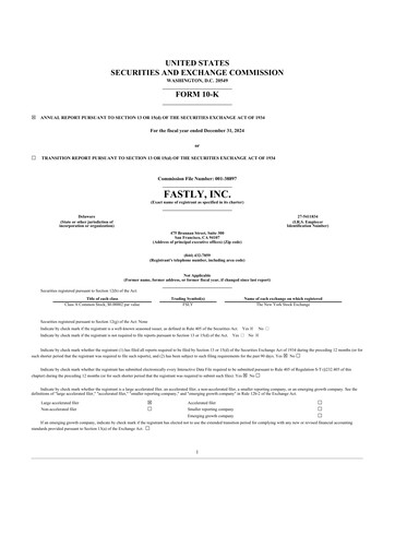 Thumbnail Fastly
 10-K Annual Report 2024