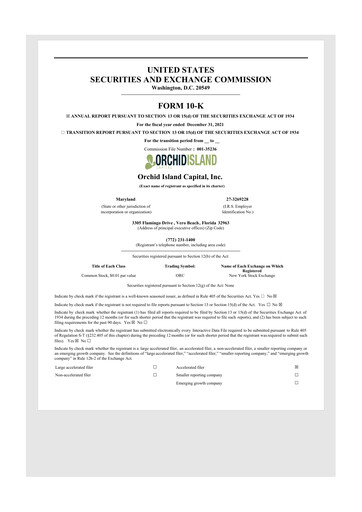 Thumbnail Orchid Island Capital
 10-K Annual Report 2021