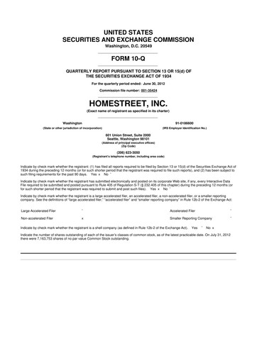 Thumbnail Mechanics Bancorp 10-Q Quarterly Report FY2012 