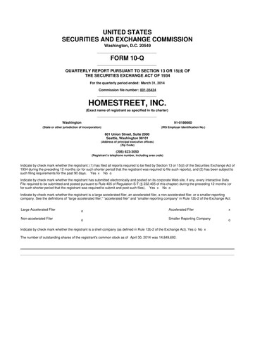 Thumbnail Mechanics Bancorp 10-Q Quarterly Report FY2014 