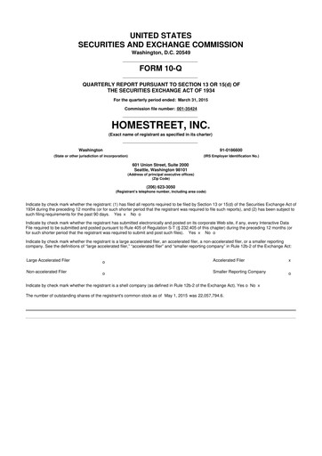 Thumbnail Mechanics Bancorp 10-Q Quarterly Report FY2015 