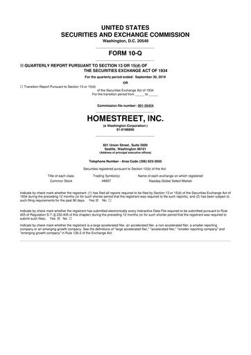 Thumbnail Mechanics Bancorp 10-Q Quarterly Report FY2019 