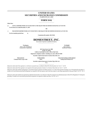 Thumbnail Mechanics Bancorp 10-K Annual Report 2019