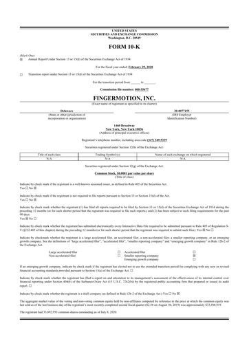 Thumbnail FingerMotion
 10-K Annual Report 