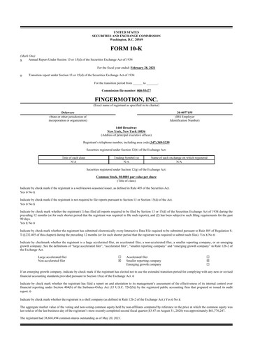 Thumbnail FingerMotion
 10-K Annual Report 2021