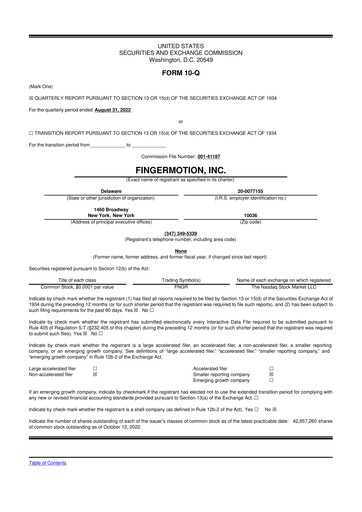 Thumbnail FingerMotion
 10-Q Quarterly Report FY2023 