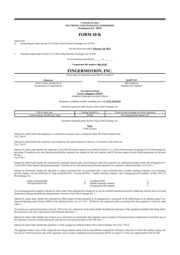 Thumbnail FingerMotion
 10-K Annual Report 2023