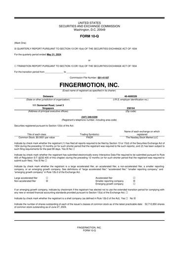 Thumbnail FingerMotion
 10-Q Quarterly Report FY2025 