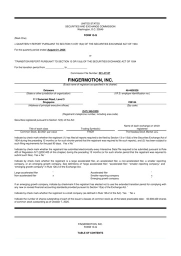 Thumbnail FingerMotion
 10-Q Quarterly Report FY2026 