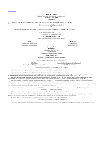 Vorschaubild Aptiv 10-K Jahresbericht 2016