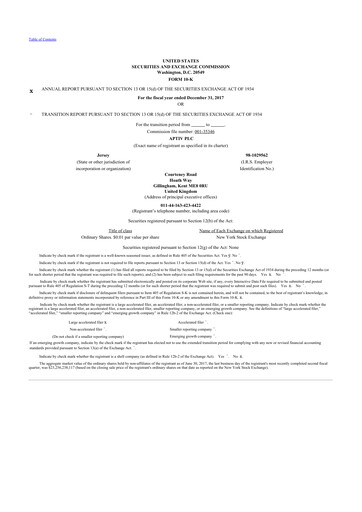 Vorschaubild Aptiv 10-K Jahresbericht 2017