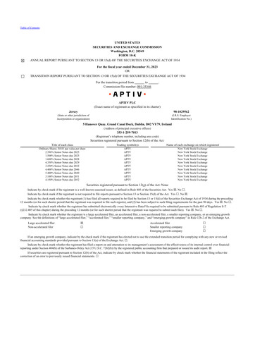 Vorschaubild Aptiv 10-K Jahresbericht 2023