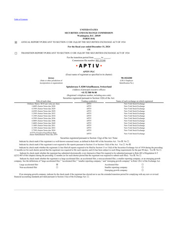 Vorschaubild Aptiv 10-K Jahresbericht 2024