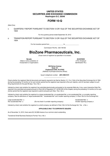 Thumbnail Cocrystal Pharma
 10-Q Quarterly Report FY2012 