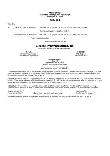Thumbnail Cocrystal Pharma
 10-Q Quarterly Report FY2013 