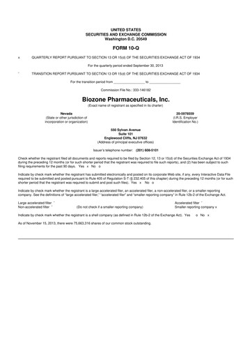 Thumbnail Cocrystal Pharma
 10-Q Quarterly Report FY2013 