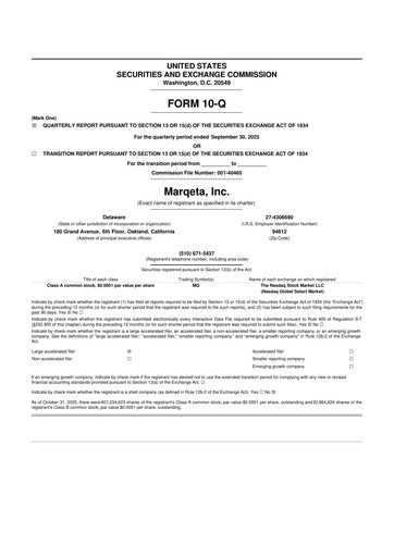 Thumbnail Marqeta 10-Q Quarterly Report FY2025 