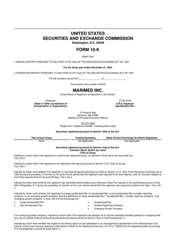 Thumbnail MariMed 10-K Annual Report 2025