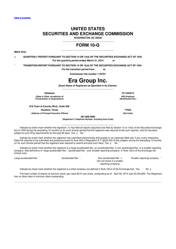 Miniature Bristow Group 10-Q Rapport trimestriel 2014 