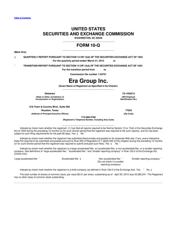 Miniature Bristow Group 10-Q Rapport trimestriel 2015 