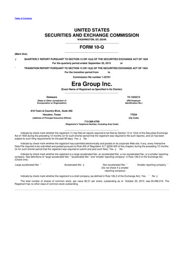 Miniature Bristow Group 10-Q Rapport trimestriel 2015 