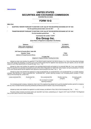 Miniature Bristow Group 10-Q Rapport trimestriel 2016 