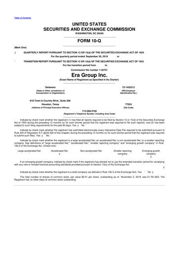 Miniature Bristow Group 10-Q Rapport trimestriel 2018 