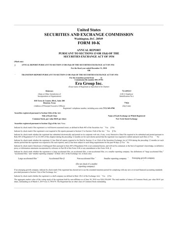 Thumbnail Bristow Group 10-K Annual Report 2018